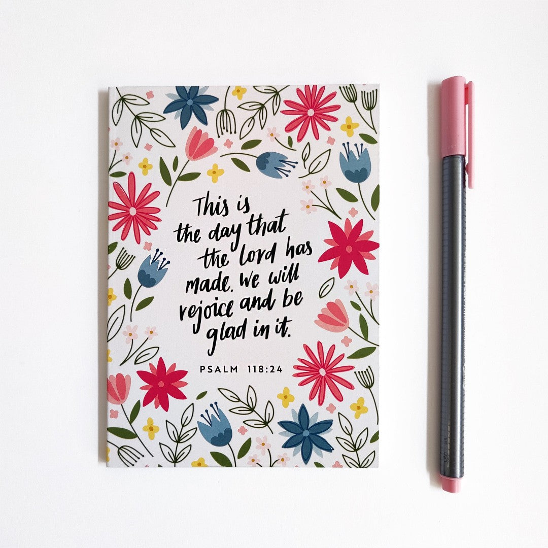 Psalm 118:24 - A6 Recycled Notebook - Re-vived
