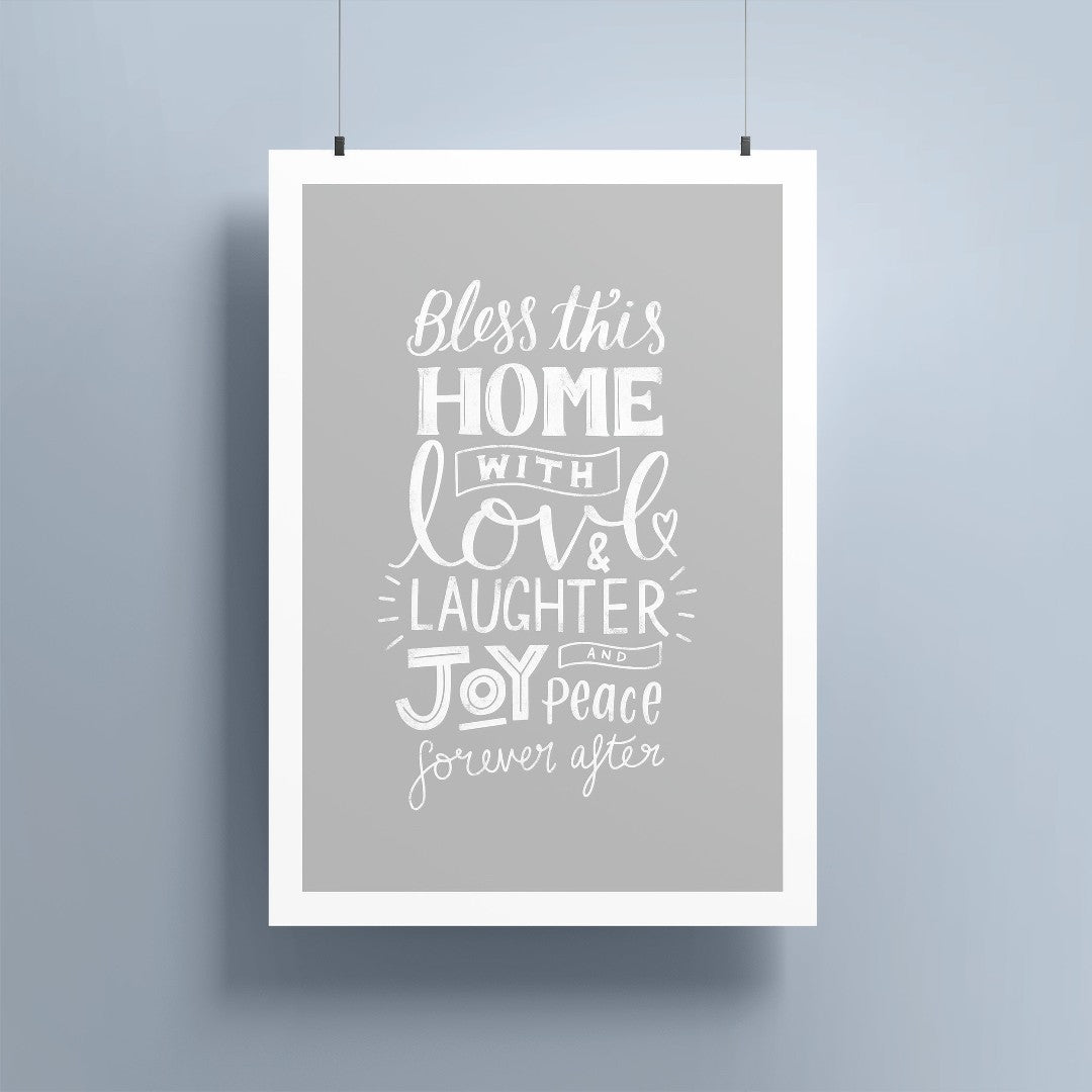 Bless This Home A5 Print - Re-vived