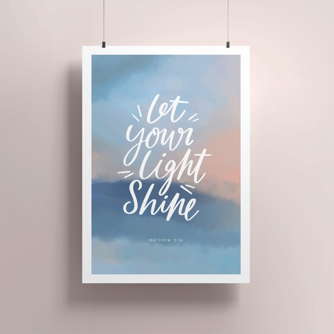 Let Your Light Shine A5 Print - Re-vived