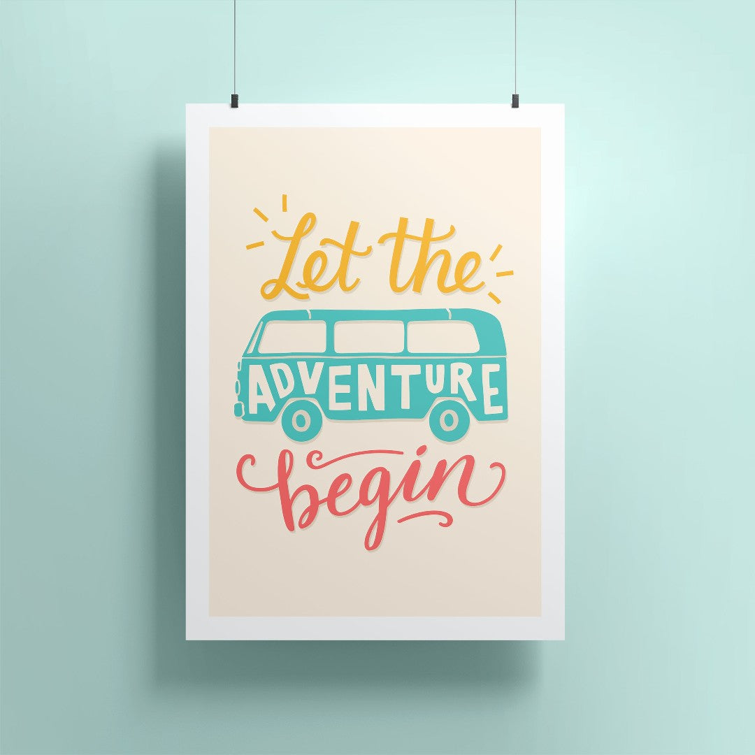 Let The Adventure Begin A5 Print - Re-vived