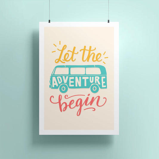 Let The Adventure Begin A5 Print - Re-vived