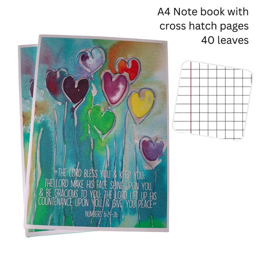 A4 Cross Grid Notebook - Re-vived