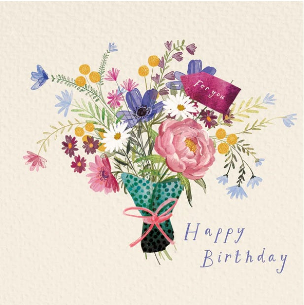 Birthday Card - Bunch Of Flowers
