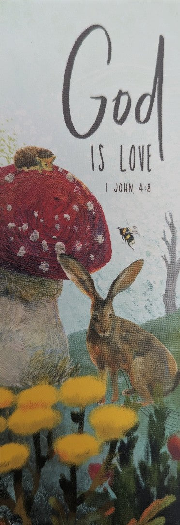 God is Love (Hare) Bookmark - Re-vived