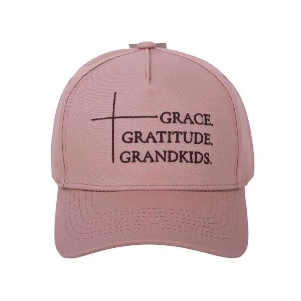 Cap - Grace, Gratitude, Grandkids Pink