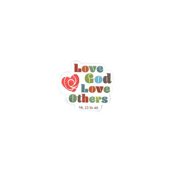 Sticker Vinyl - Love God Love Others (Pack of 5)