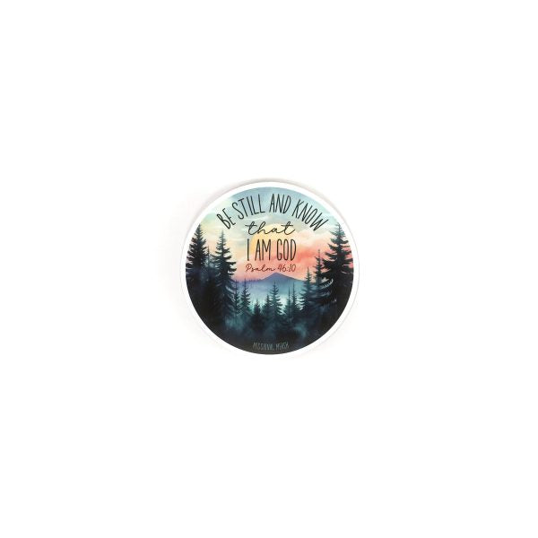 Sticker Vinyl - Be Still and Know Scenic (Pack of 5)