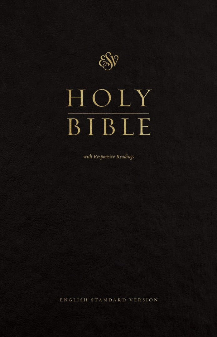 ESV Pew Bible with Responsive Readings, Hardcover, Black