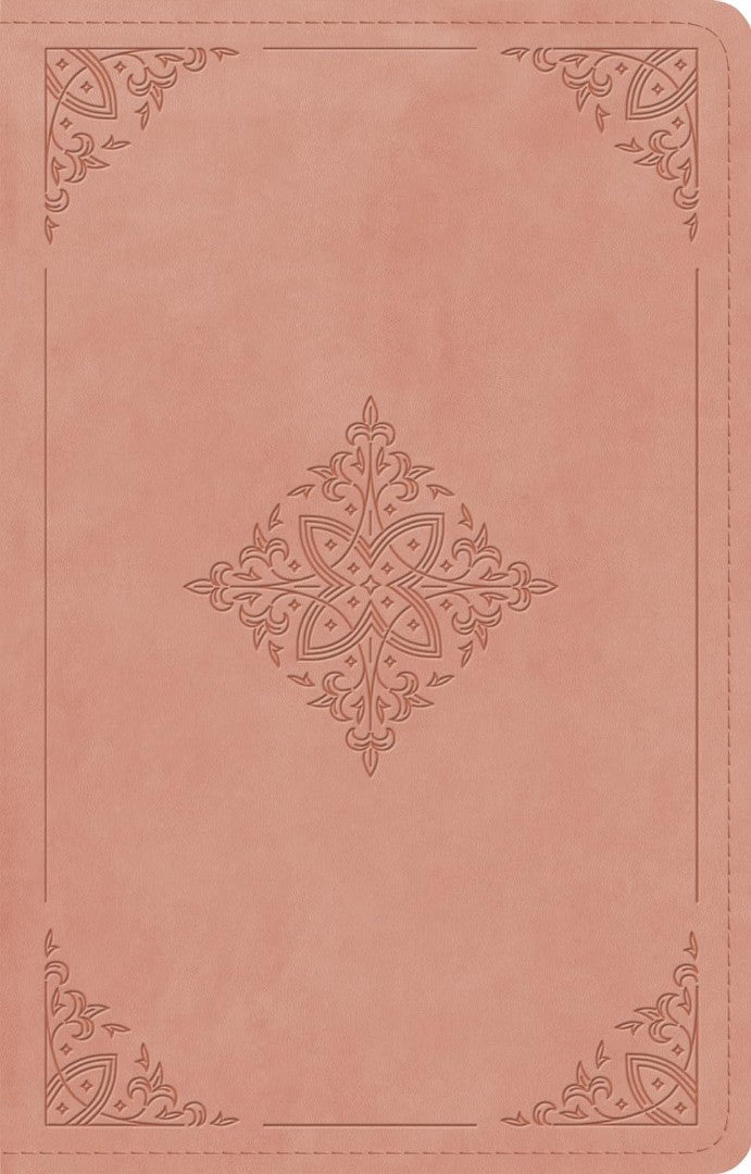 ESV Large Print Thinline Reference Bible, Blush Rose