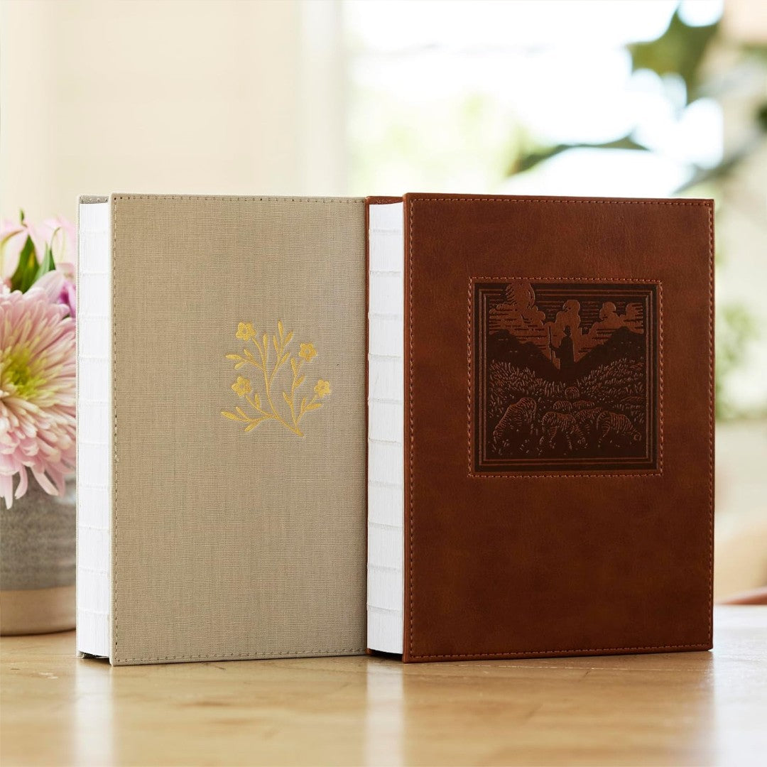NKJV New Testament, Tracing Edition, Brown - Re-vived