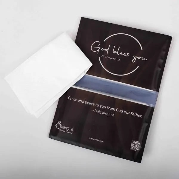 Tissues - God Bless You Dark Grey (Pack of 12)