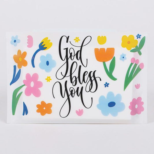 Tissues - God Bless Flowers (Pack of 30)