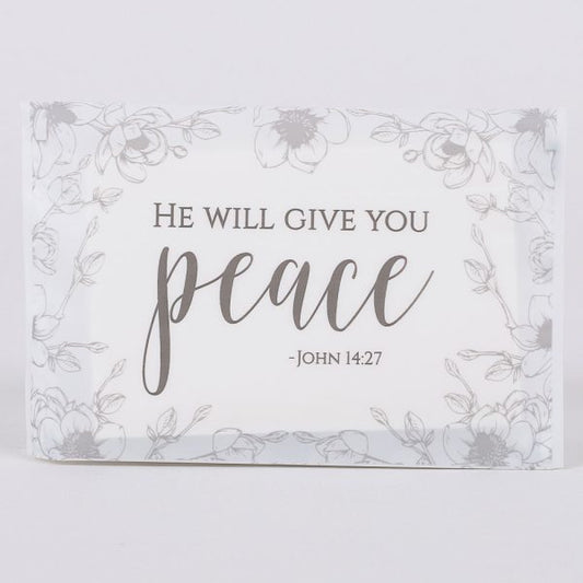 Tissues - He Will Give You Peace (Pack of 30)