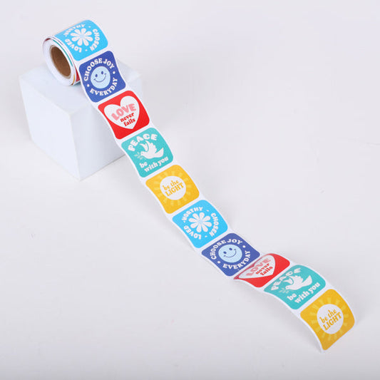 Stickers - Christian Sayings (Roll of 100)