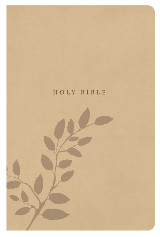 CSB Large Print Compact Reference Bible, Camel