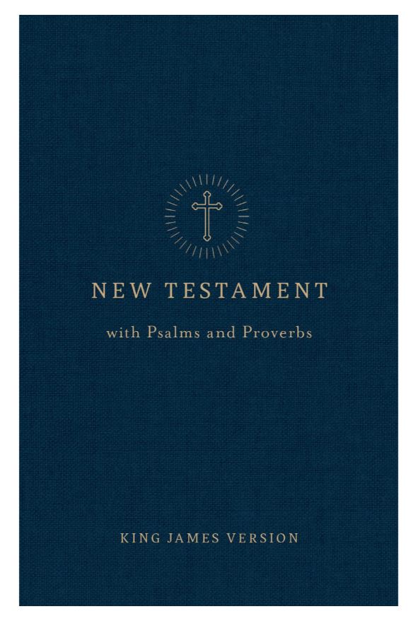 KJV Pocket New Testament with Psalms and Proverbs, Navy