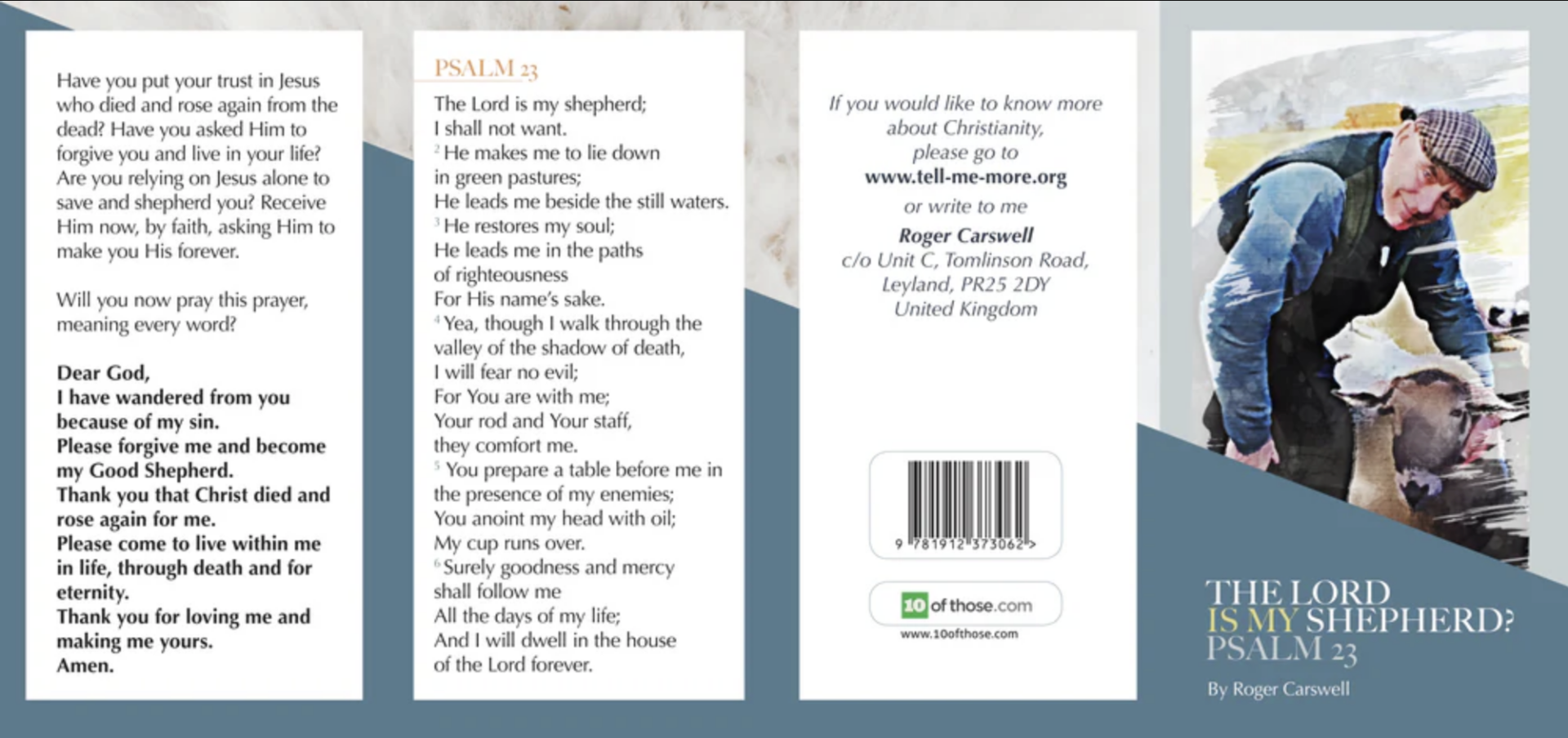 The Lord Is My Shepherd? Psalm 23 Tract - Re-vived