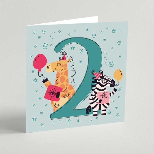 Two Birthday Square Card