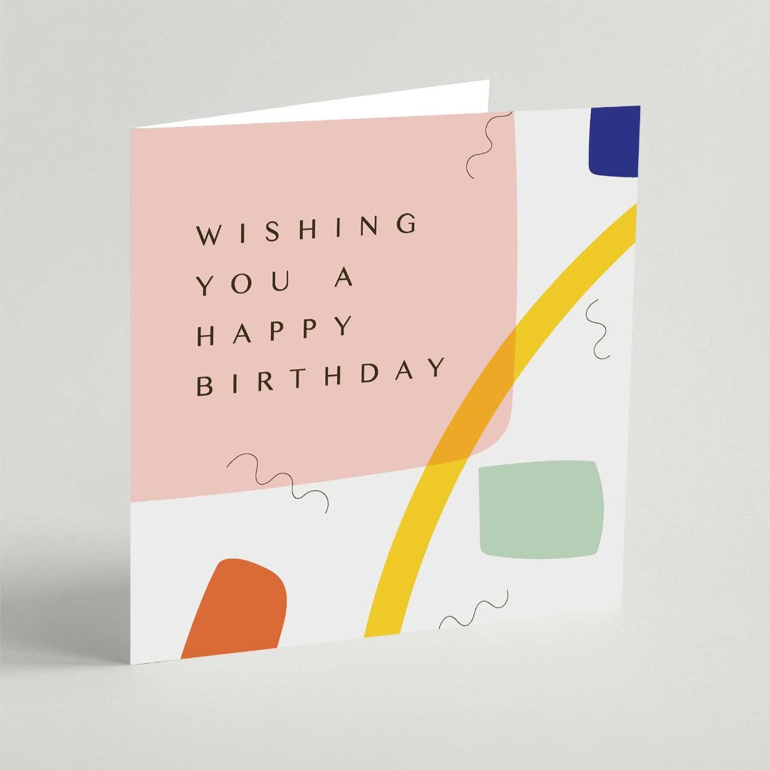 Wishing You A Happy Birthday Square Card