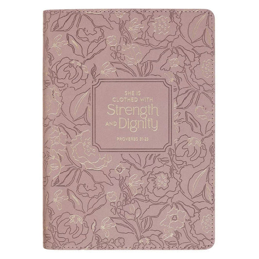 Strength and Dignity Dusty Faux Leather Classic Journal