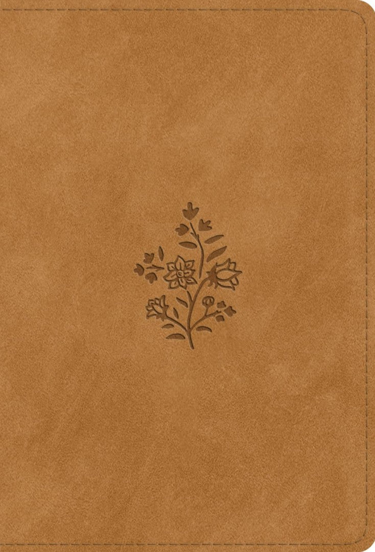 ESV Large Print Compact Bible, Red Letter, Caramel