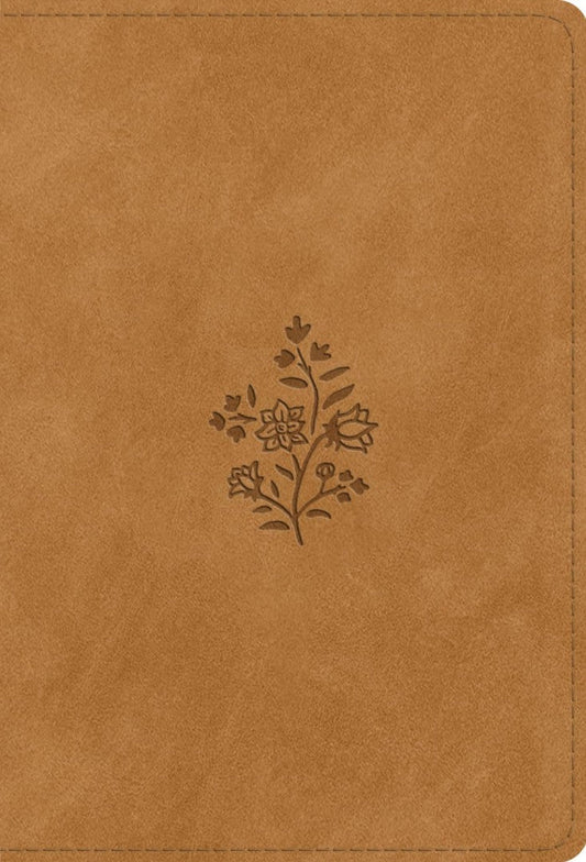 ESV Large Print Compact Bible, Red Letter, Caramel