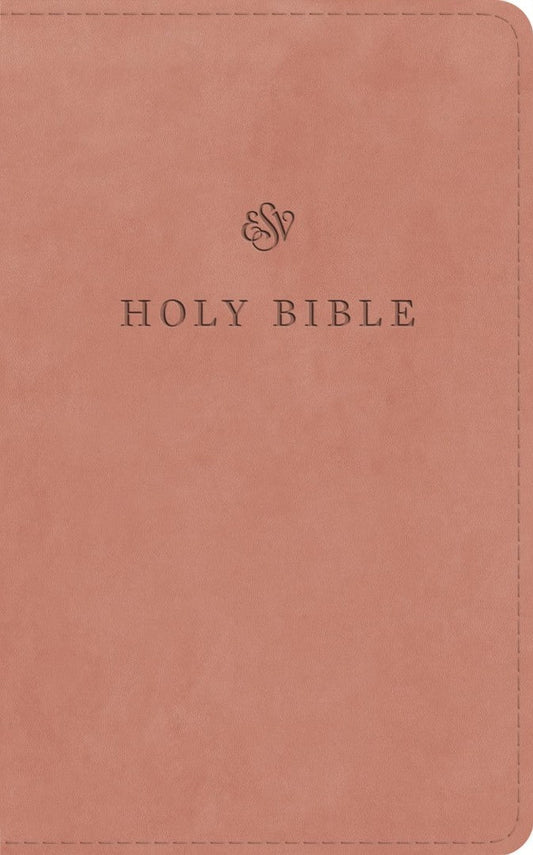 ESV Premium Church Bible, Red Letter, Blush Rose