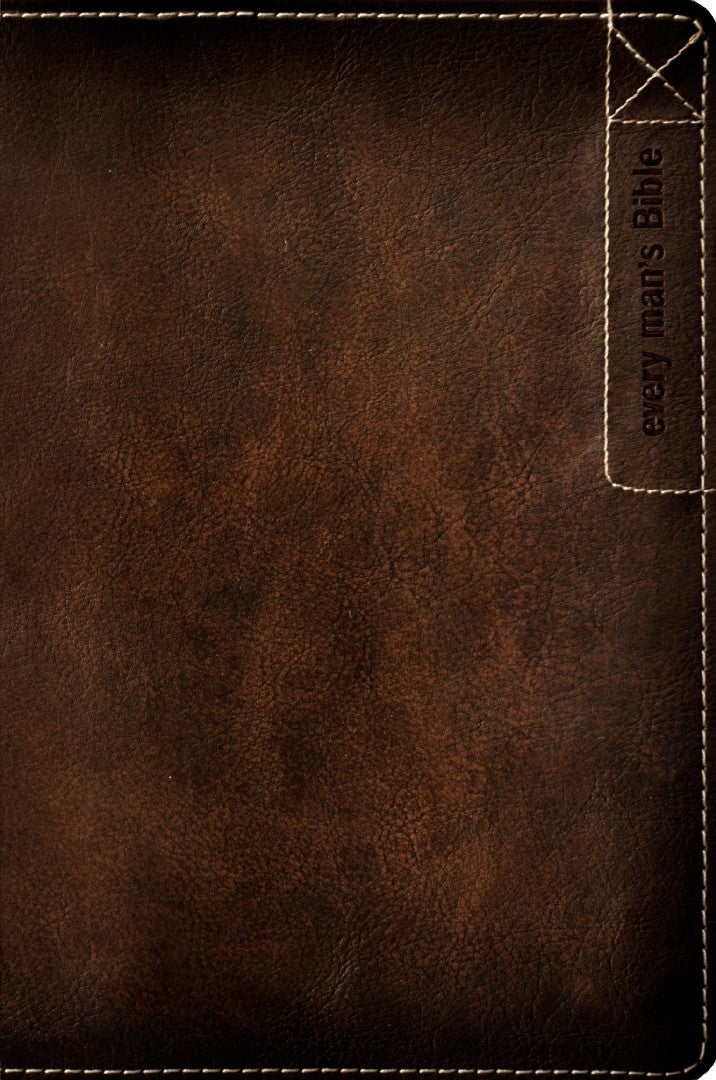 NLT Every Man's Bible, Deluxe Explorer Ed., Brown, Indexed