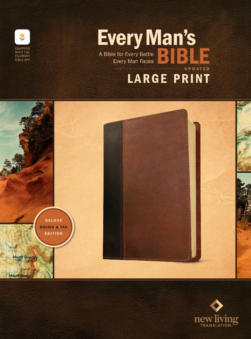NLT Every Man's Bible, Large Print, Brown/Tan