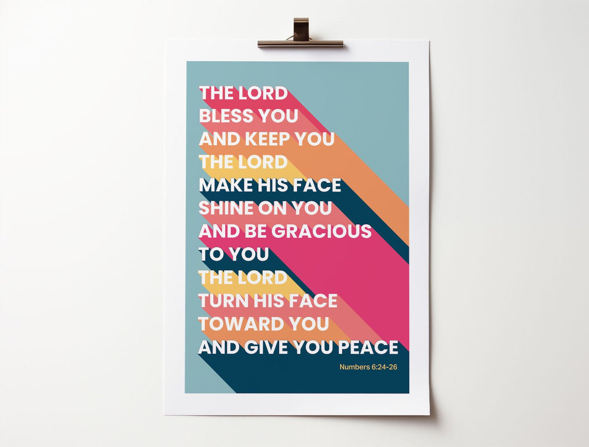 Numbers 6 - The Blessing A3 Poster
