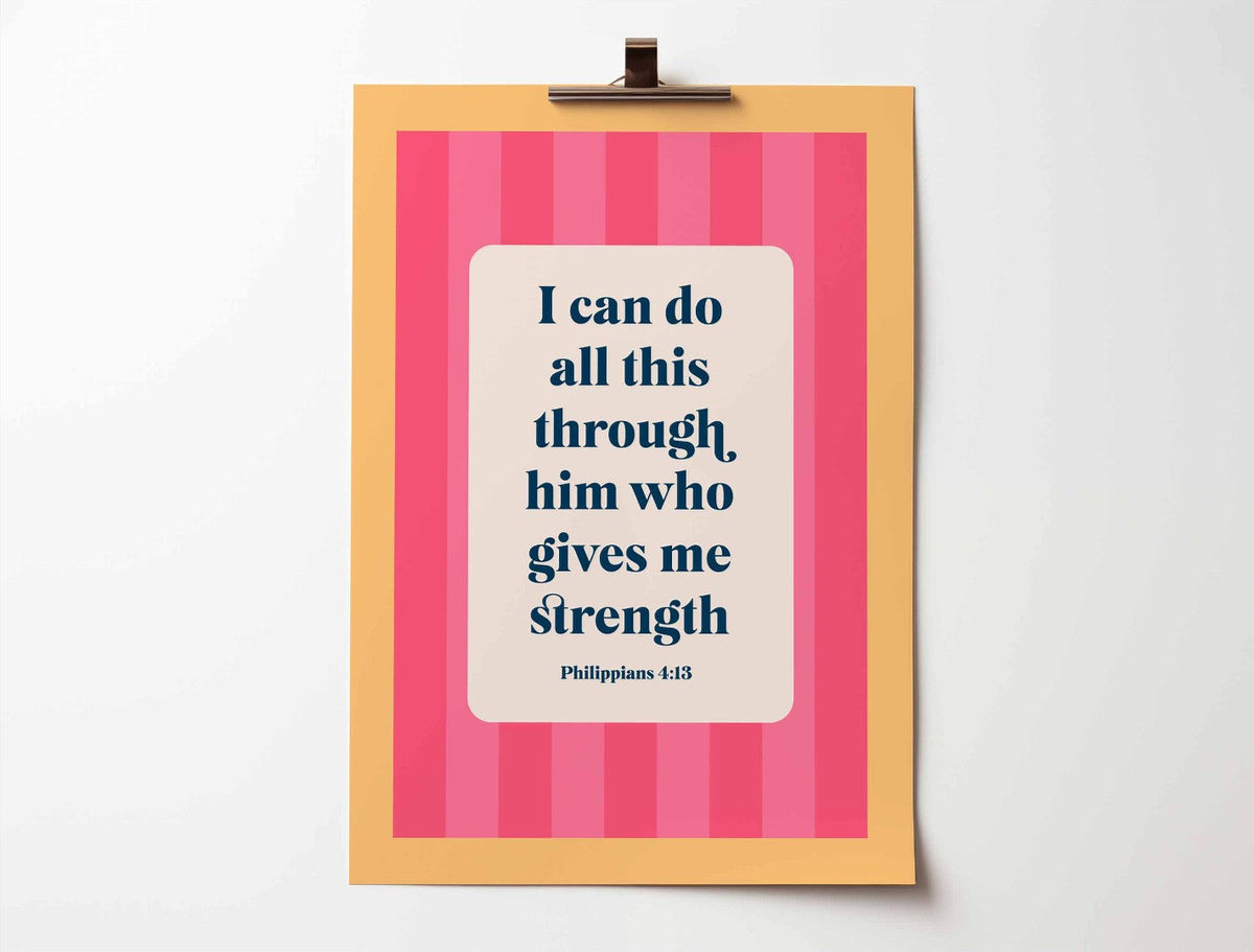 Philippians 4:3 - I Can Do All This Through Him Who Gives Me
