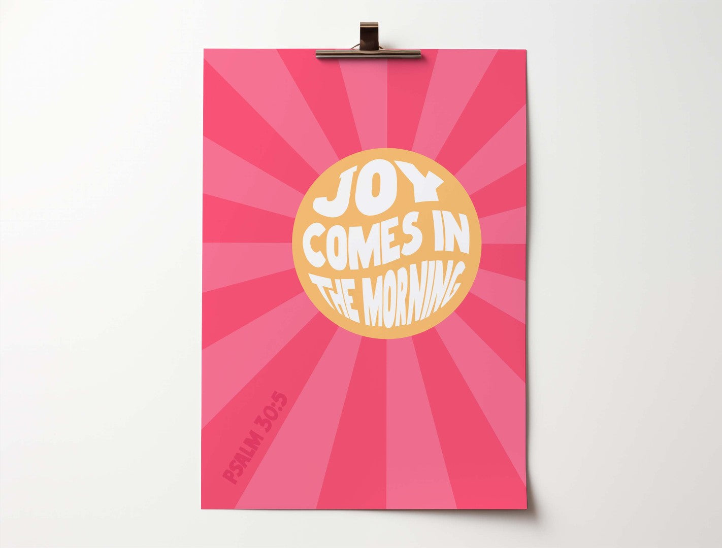 Joy Comes In The Morning A3 Poster