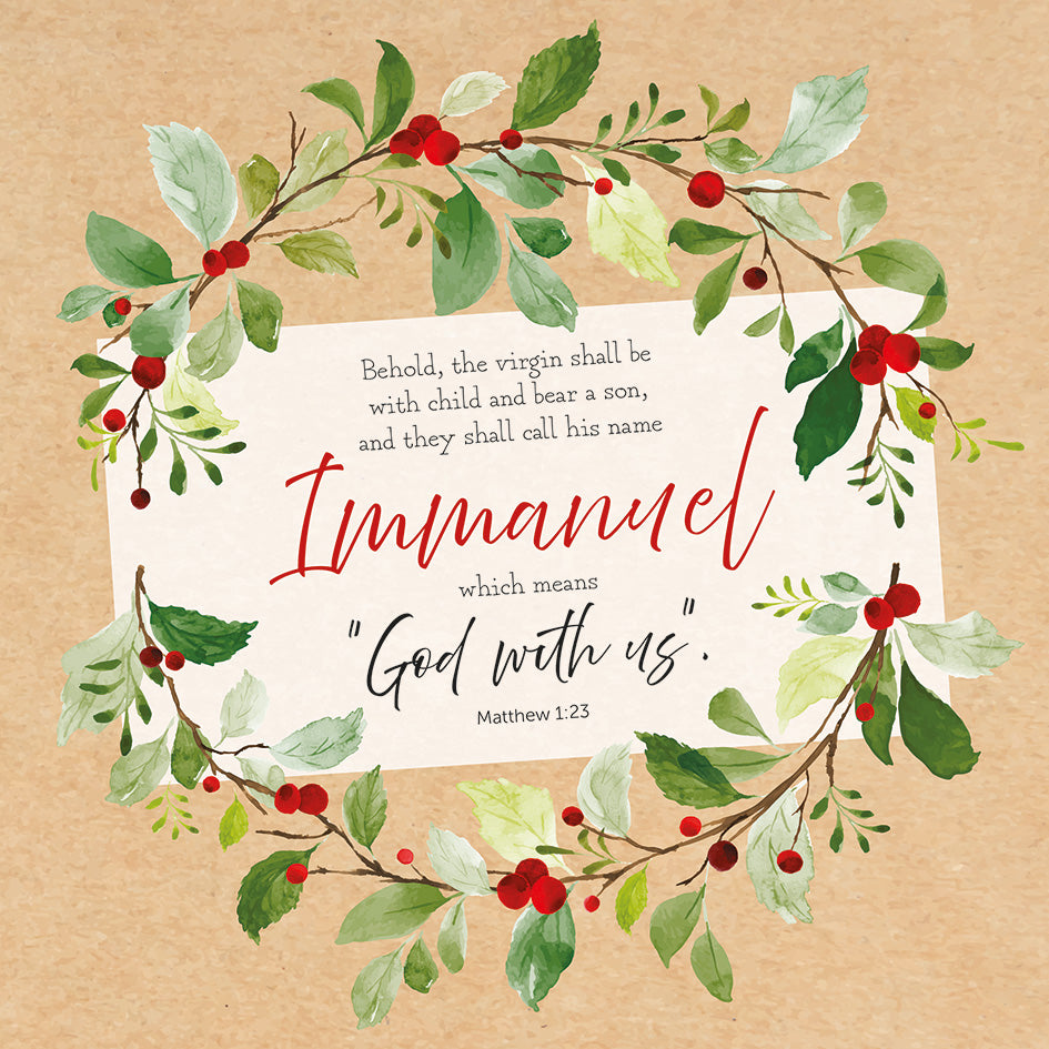 Immanuel Christmas Cards (Pack Of 10)