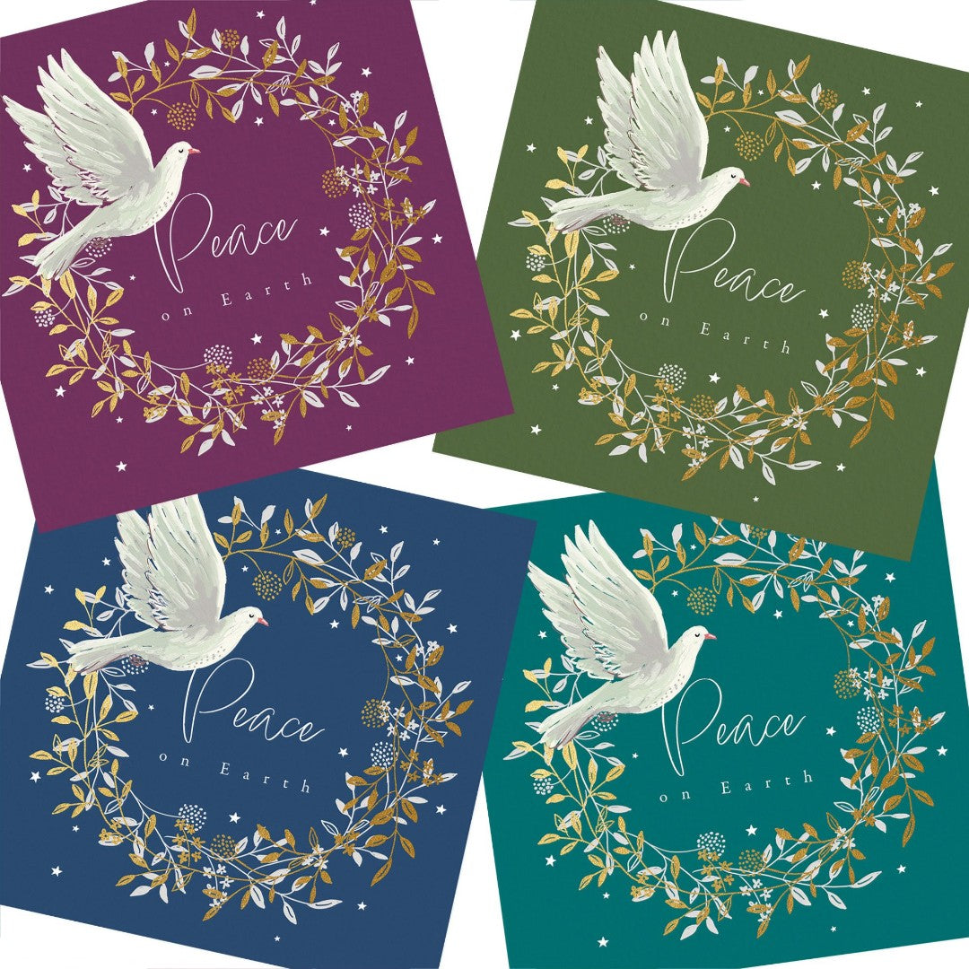Peace On Earth Dove Christmas Cards (Pack Of 20)