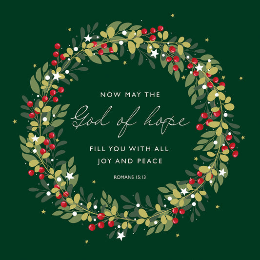 Festive Blessings Christmas Cards (Pack Of 10)