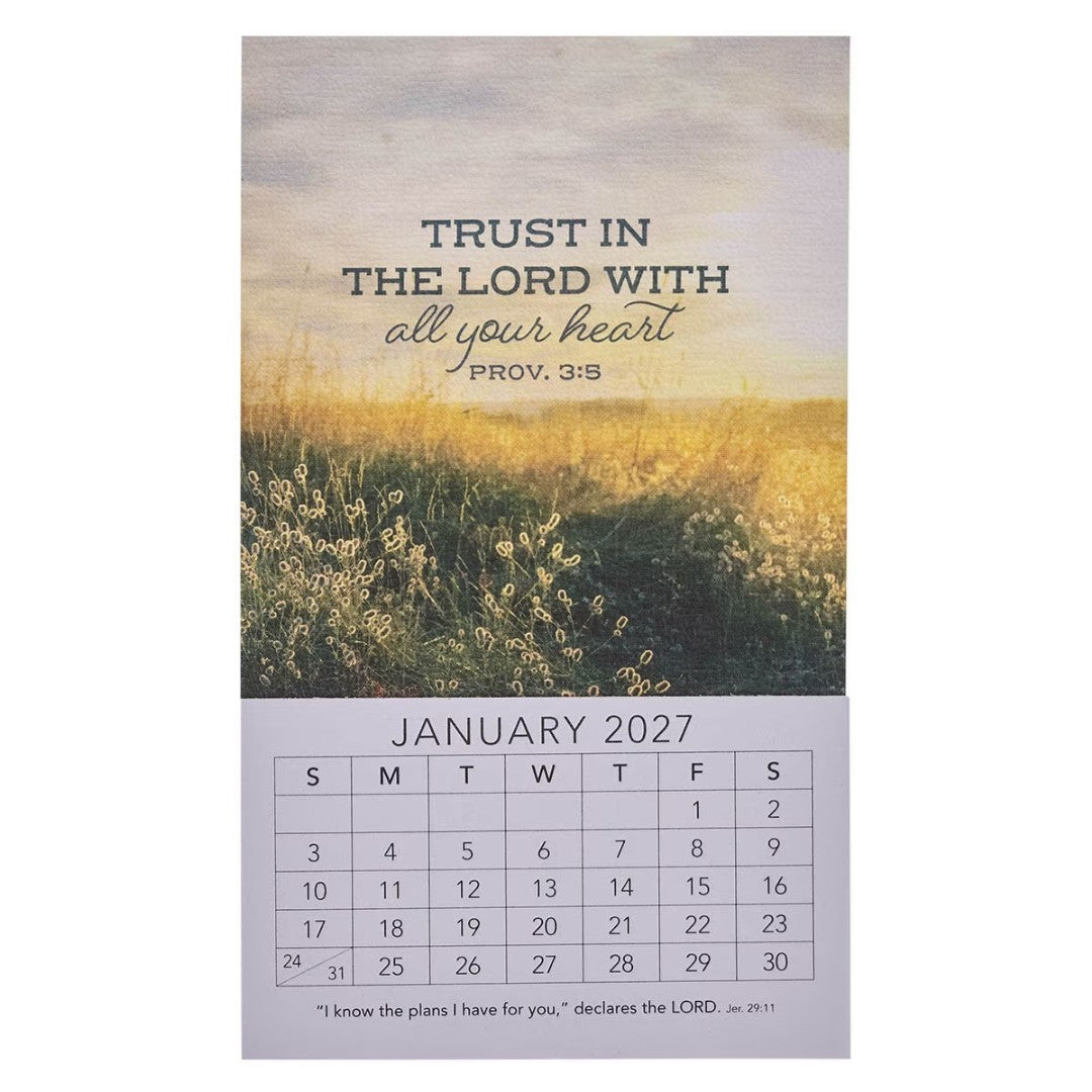 2027 Mini Magnet Calendar: Trust In The Lord