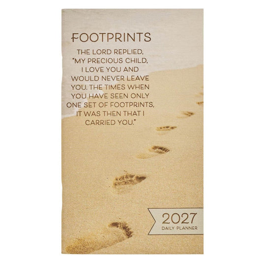 2027 Small Daily Planner: Footprints
