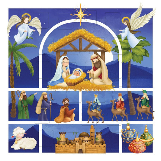 Advent Calendar Square Card: Christmas Story