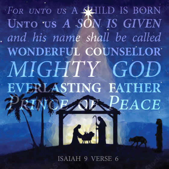 Compassion Charity Christmas Cards Mini: Isaiah 9:6 (10Pk)