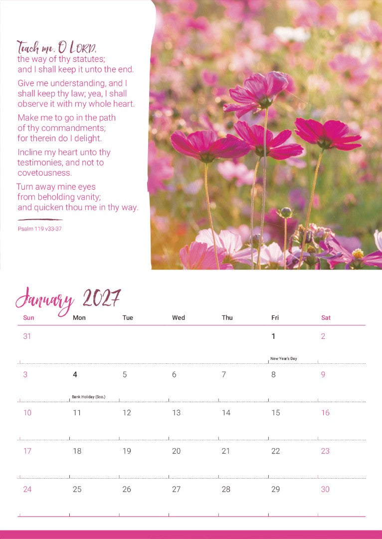 2027 Mini Wall Calendar: Favourite Psalms