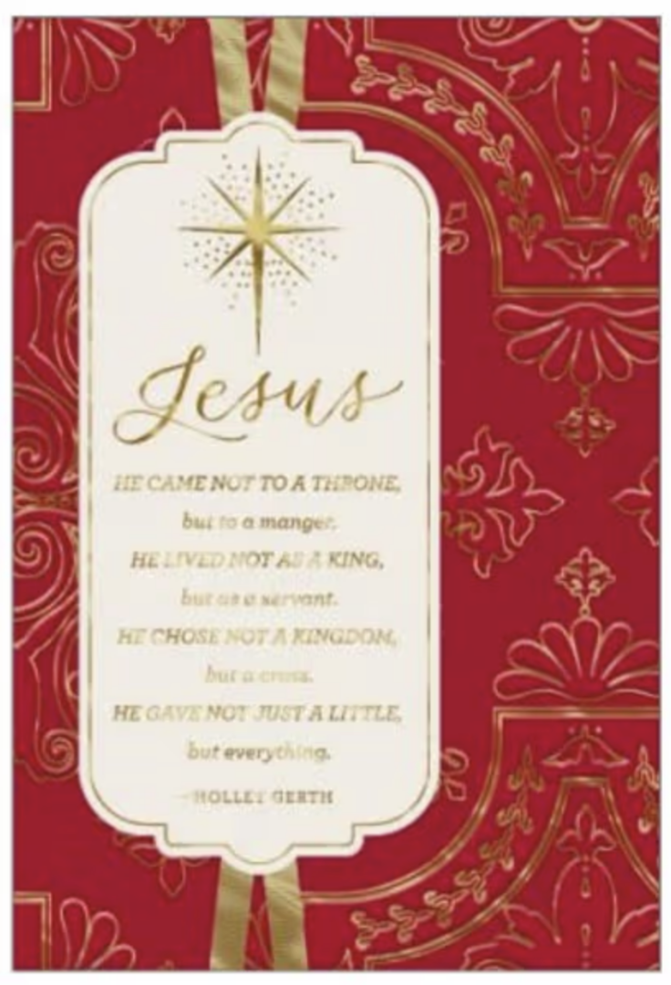 Christmas Boxed Cards: Red & Gold (Pack Of 16)