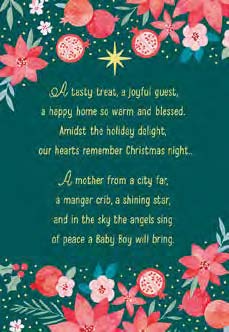 Christmas Boxed Cards: Floral Christmas Night (Pack Of 16)