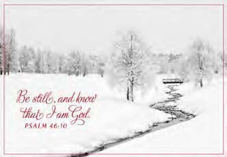 Christmas Boxed Cards: Be Still & Know (Pack Of 16)