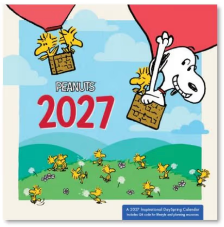 2027 Calendar: Peanuts