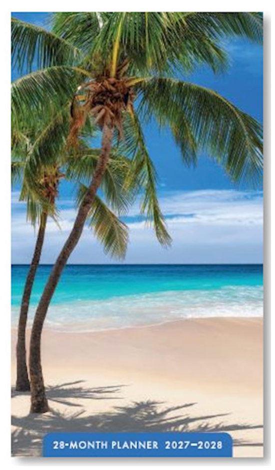 2027-2028 Pocket Planner: Beaches