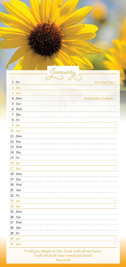 2027 Wall Calendar: Words Of Praise - Re-vived