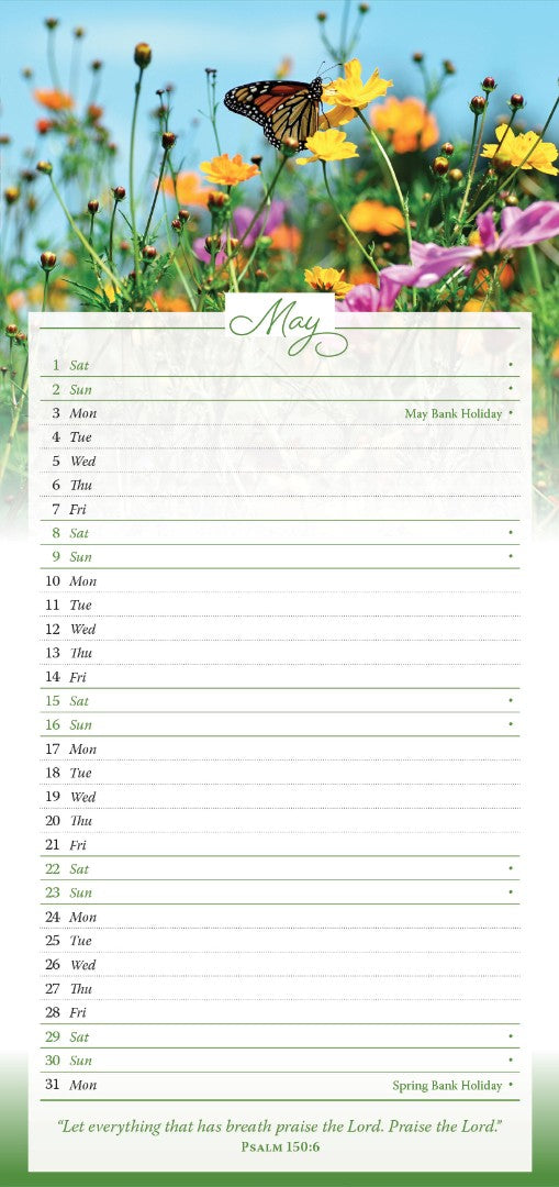 2027 Wall Calendar: Words Of Praise - Re-vived