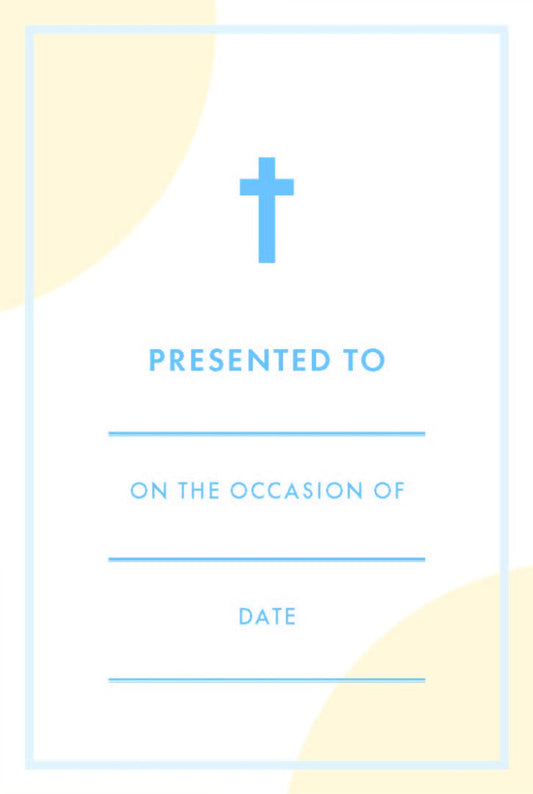 Bookplate Presentations Stickers - Cross Icon (Pack of 8)