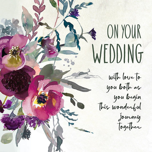 Mulberry Wedding Greetings Card