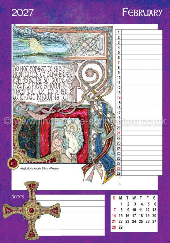 2027 Scriptorium Art Wall Calendar